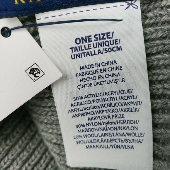 NWT Polo Ralph Lauren Polo Bear Knit Cuffed Bear Beanie US Flag Blue Outfit - Picture 5 of 6